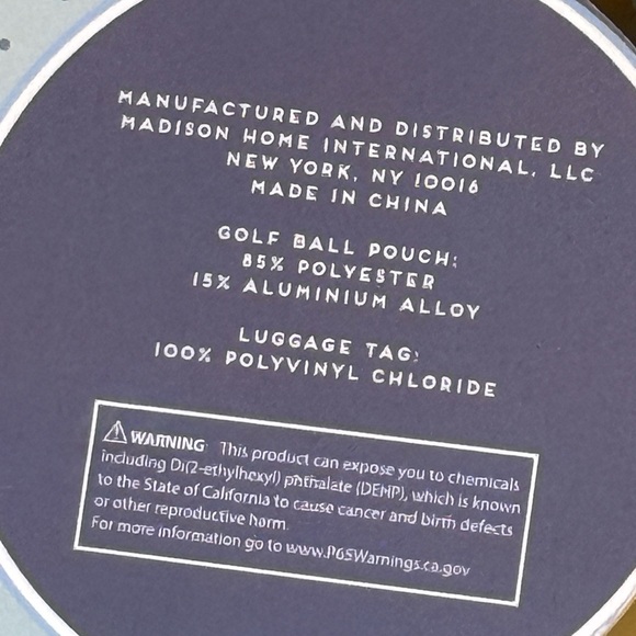 Mellow & Mod NWT Mini Golf Pouch Set 3 Golf Balls Bag Tag & Tees Clip on Bag - Picture 4 of 8